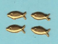 Fische-Set Nr. 5  - gold (4er-Set)