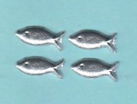 Fische-Set Nr. 5 - silber (4er-Set)