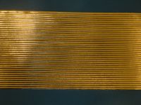 Flachstreifen 3 mm glanzgold - Grobund - 38 Streifen ca. 40 cm lang