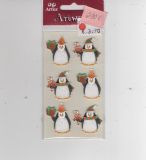 3-D-Sticker Pinguine   - max. 3 x verfgbar