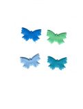 Schmetterlinge 4er-Set - 1x1,3cm  - blau/grnTne