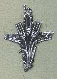 Trauerkreuz Nr. 03 schwarz silber