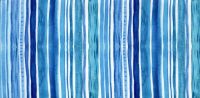 32D69M- Wachsplatte bedruckt - Streifen blautne-wei