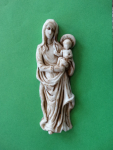 Madonna Nr. 19 / 11 cm  weiss-antik