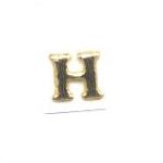 Wachsbuchstabe H glanzgold 8 mm - Classic-